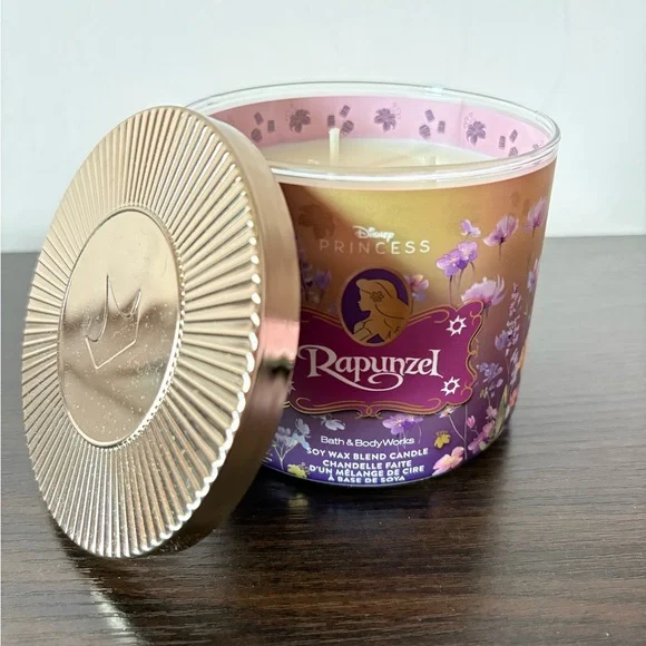 Bath & Body Works Rapunzel Floral Candle - Purple & Gold - Picture 2 of 4